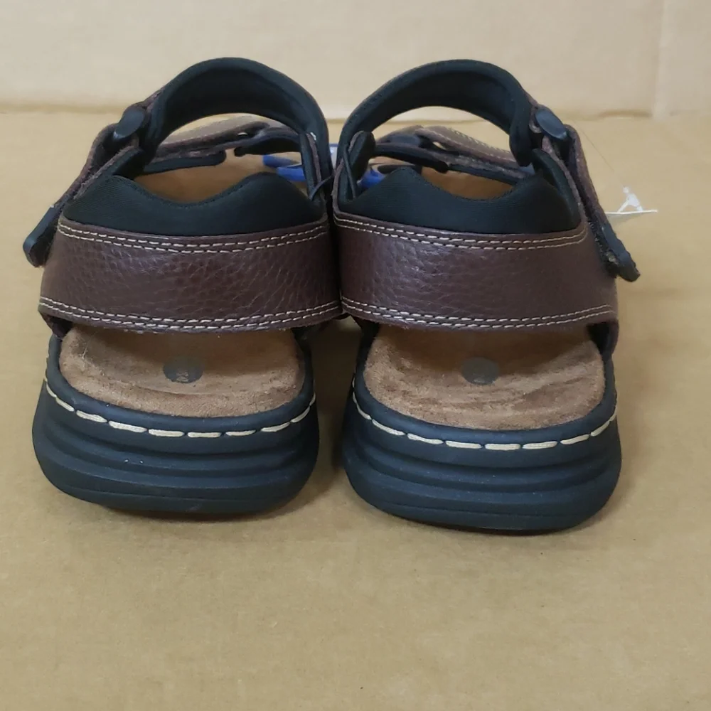 Dr Scholl's Leather Sandals Memory‎ Foam insole nwt